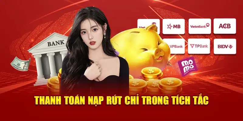 Thanh toán nạp rút chỉ trong vài giây